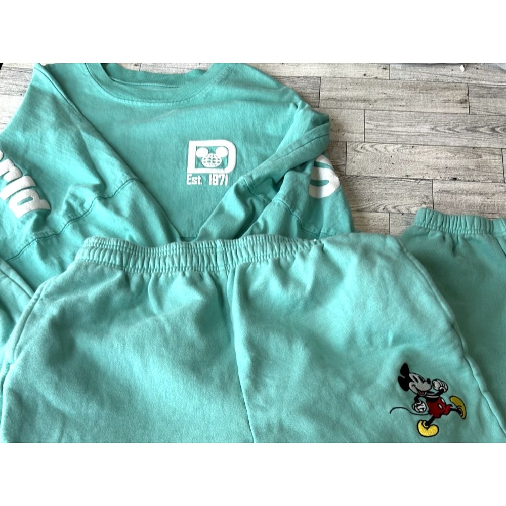 Walt‎ Disney World Spirit Jersey Women's Mickey Sweat Pants SET Disney Parks MED